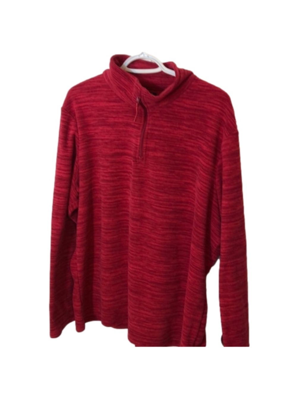 Mountain Warehouse quarter zip red heathered fleece  Size 18